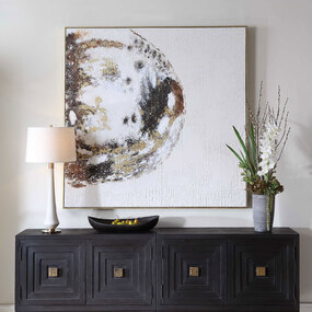 Moon Landing Hand Painted Canvas