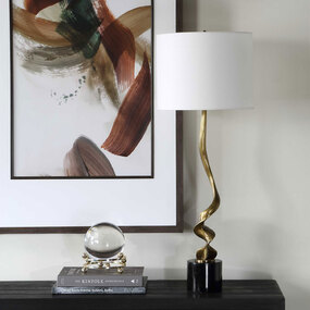 Portable Spiraling Table Lamp