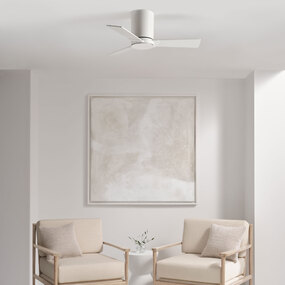 Rozzen Hugger Ceiling Fan by Visual Comfort Fan