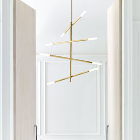 Rousseau Tall Articulating Tube Chandelier