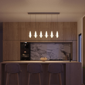 Victoria Pear Linear Multi Light Pendant
