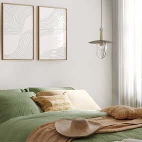 Boston Tall Long Glass Pendant