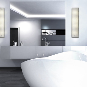 Textured Glass Bathroom Vanity Light
