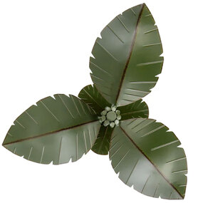 Banana Leaf Semi Flush Ceiling Light