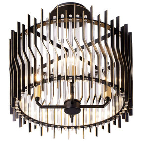 Park Row Semi Flush Ceiling Light