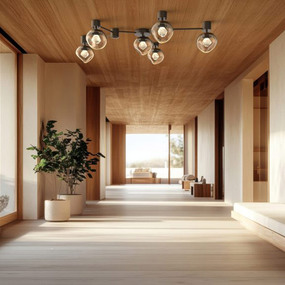 Luna Hub & Spoke Linear Ceiling Light / Wall Sconce