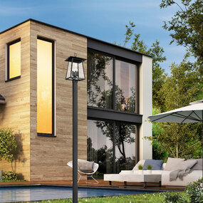 Rainer Outdoor Post Light with Square Post by Z-Lite