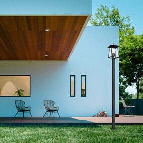Rainer Outdoor Post Light with Square Post