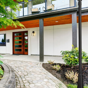 Helix Outdoor Post Light with Round Post/Hexagon Base by Z-Lite