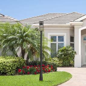 Luca Outdoor Post Light with Round Post/Hexagon Base by Z-Lite