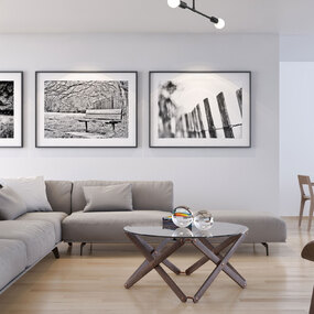 Modernist Linear Semi-Flush by Z-Lite