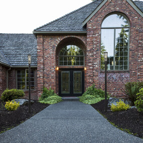 Helix Outdoor Post Light with Round Post/Stepped Base by Z-Lite