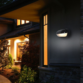 Nauticus Outdoor Oval Eyelid Wall Light