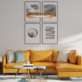 Stecche Di Legno Ring Pendant by Accord Iluminacao