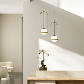 Strap Globe Pendant by Accord Iluminacao