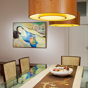 Cylindrical Drum Ring Pendant by Accord Iluminacao