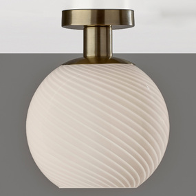 Swirl Ceiling Semi Flush Light