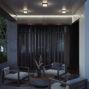 August Color-Select Outdoor Ceiling Light Fixture