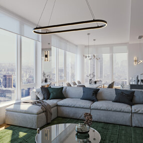 Glo Linear Pendant by AFX