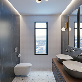 Metropolitan Semi Flush Mount by AFX