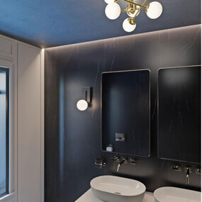 Pearl Semi Flush Ceiling Light by AFX