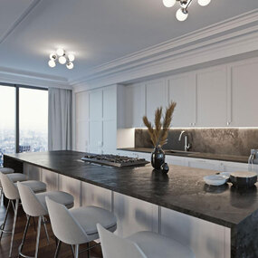 Pearl Semi Flush Ceiling Light by AFX