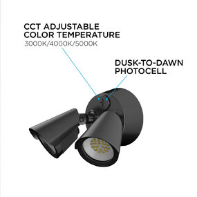 Pratt Color-Select Outdoor Spot Wall Light