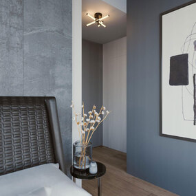 Rusnak Semi Flush Ceiling Light by AFX