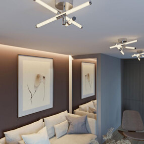 Rusnak Semi Flush Ceiling Light by AFX