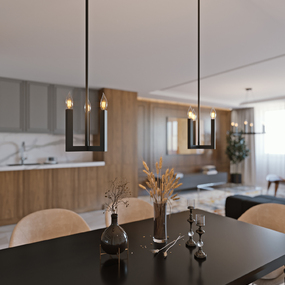 Grace 3 Light Mini Pendant by AFX