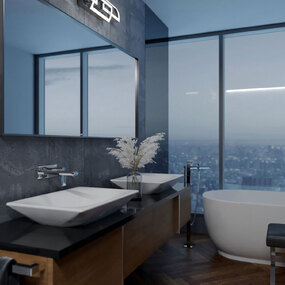 Sia Color-Select Bathroom Vanity Light by AFX