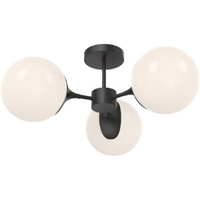 Nouveau 3-Light Semi Flush Ceiling Light