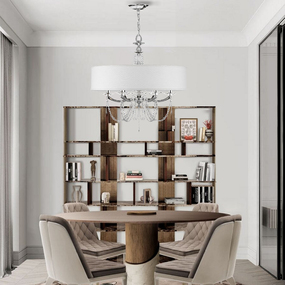Kensington Swag Shade Chandelier by American Brass & Crystal