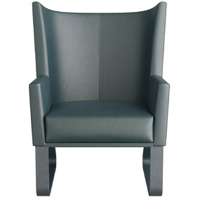 Bleu Wingback Chair