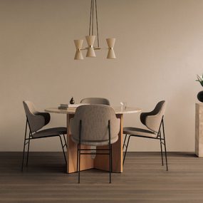 Penguin Fully Upholstered Dining Chair by Audo Copenhagen
