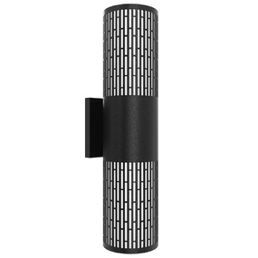 Avenue Outdoor Cylinder Etched Wall Light