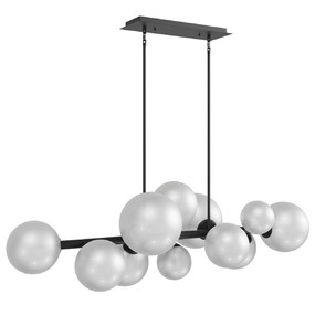 Delilah Black / White Linear Chandelier