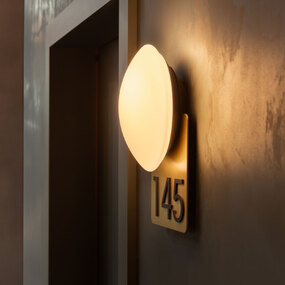 Crosshatch Number Wall Sconce