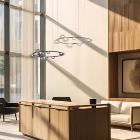 Dew Drops Circle Pendant by Bomma