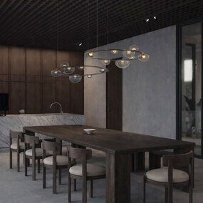 Dew Drops Circle Pendant by Bomma