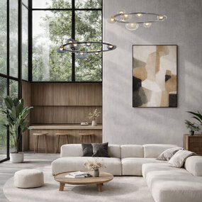 Dew Drops Circle Pendant by Bomma