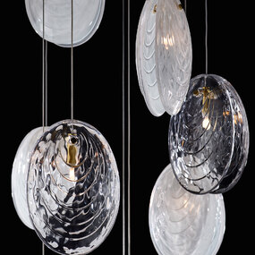 Mussels Linear Multi Light Pendant