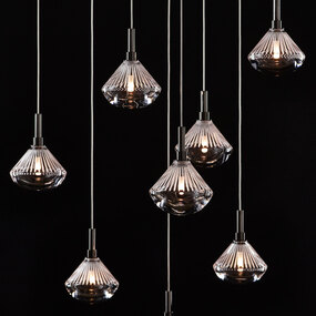 Stellar Dust Square Multi Light Pendant