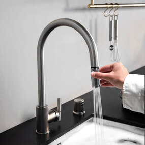 Kitchen Faucet With Pull-Out Dual Spray