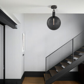 Forked Globe Ceiling Light