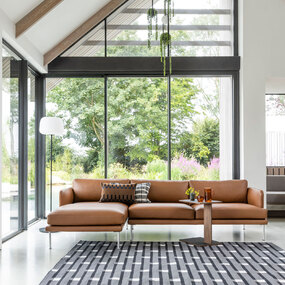 Overhang Rectangular Side Table by Case