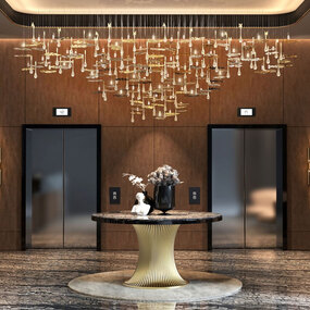 Rainforest Linear Chandelier by Castro Lighting