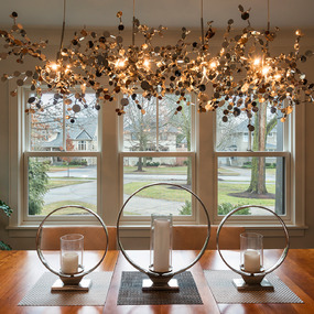 Argent Linear Chandelier by Terzani