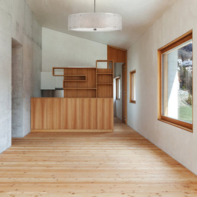 Textured Glass Drum Pendant by Hammerton Studio