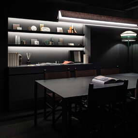 Fly Shade Linear Pendant by Contardi